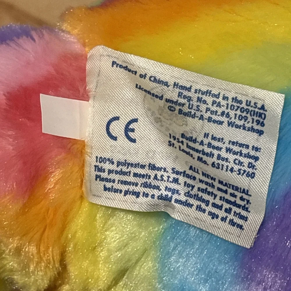 Build-A-Bear 2012 Enchanted Garden Rainbow Hugs Teddy Bear Pastel 16